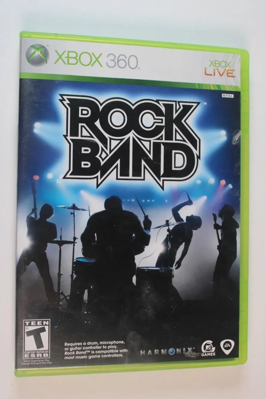 Rock Band (Microsoft Xbox 360) Authentic, Complete, Tested/works